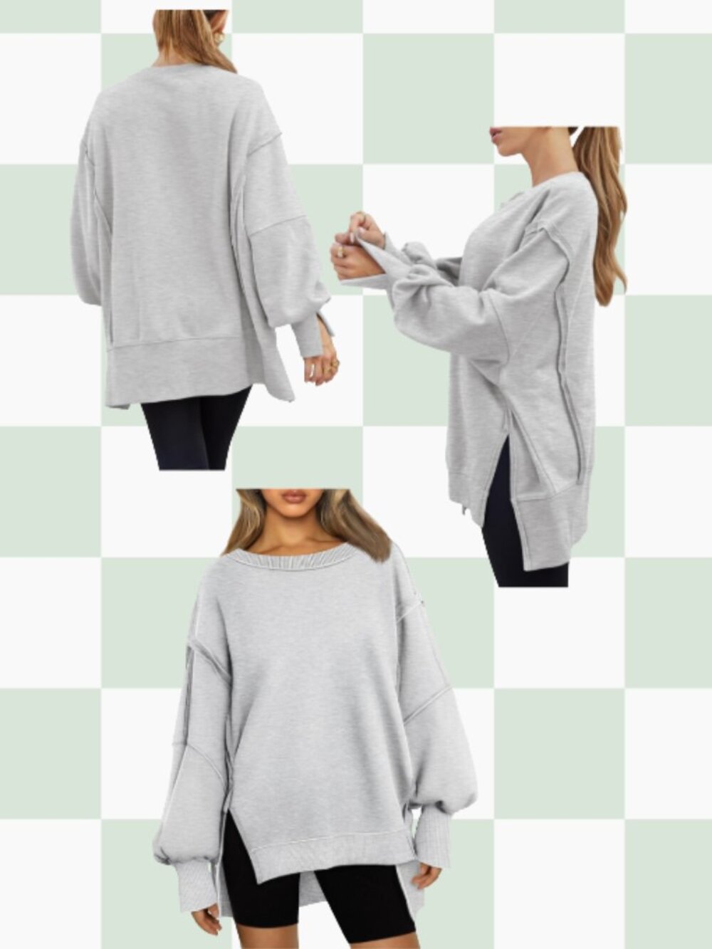 Amazon Womens Oversized Crewneck Sweatshirt